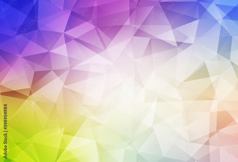 Obraz premium Light Multicolor vector abstract polygonal pattern.