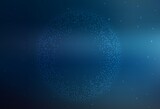 Dark BLUE vector background with galaxy stars. Blurred decorative design in simple style with galaxy stars. Best design for your ad, poster, banner.