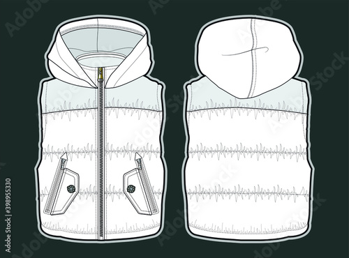 vest. winter clothes drawing for kids