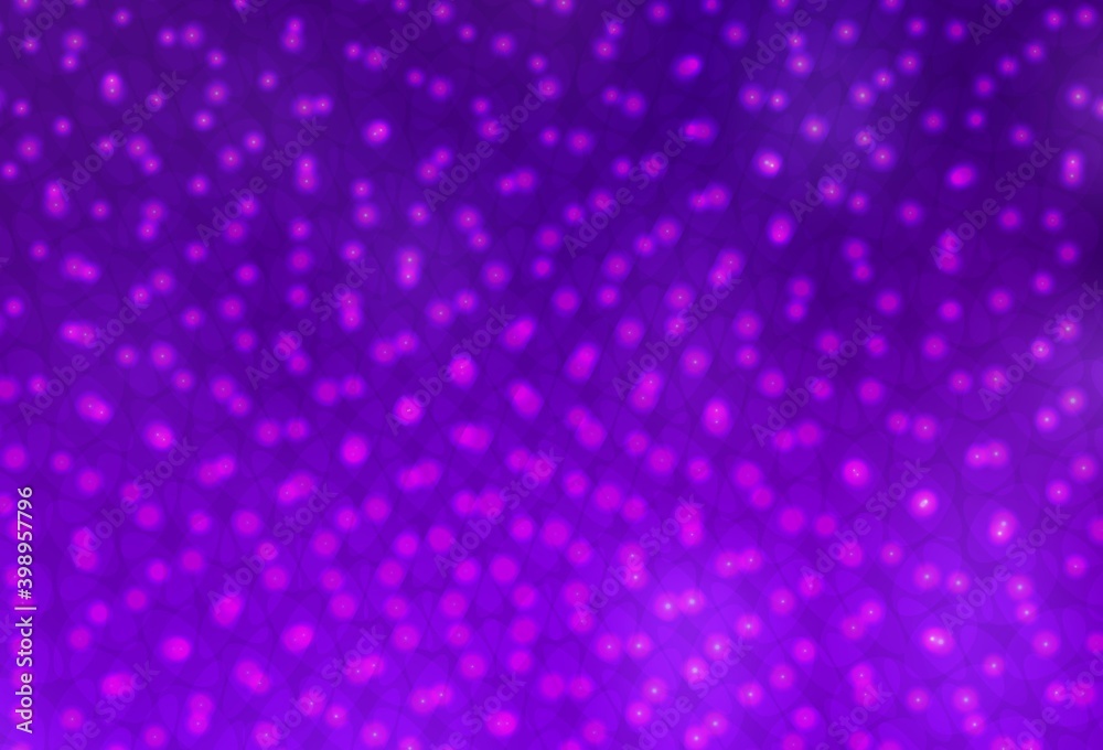 Dark Purple, Pink vector layout with circle shapes.