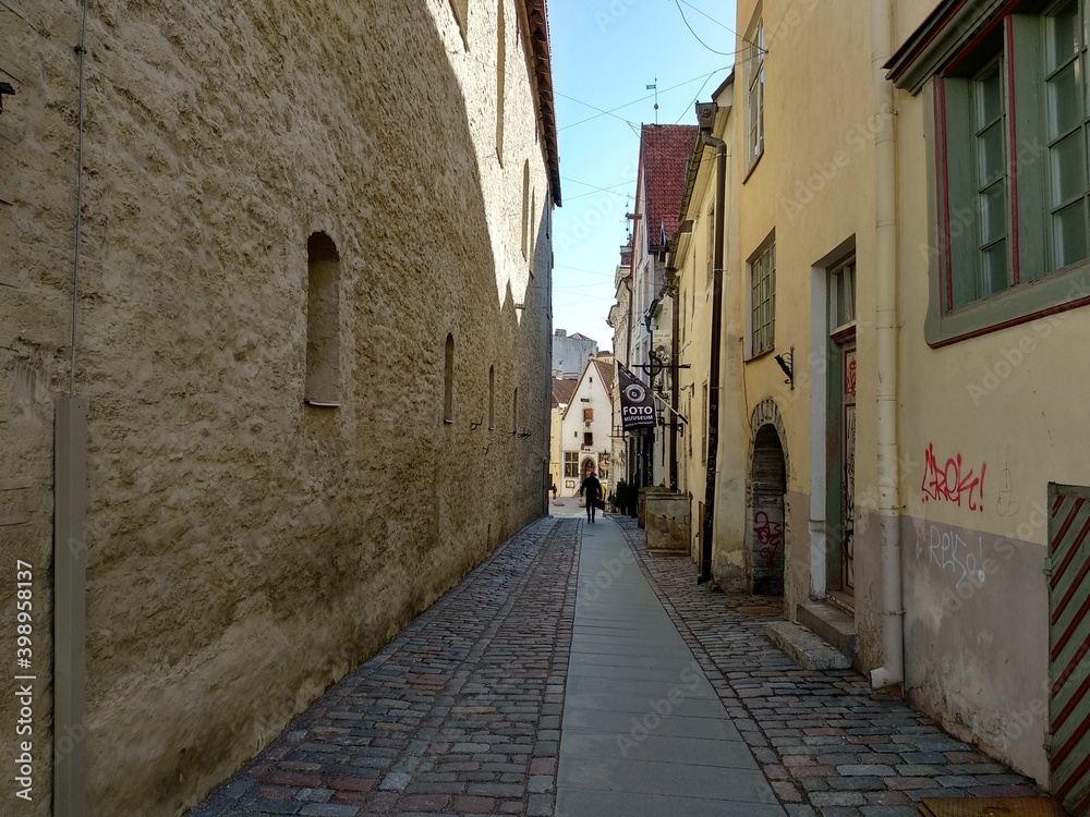street in tallinn old town estonia ancient history medieval