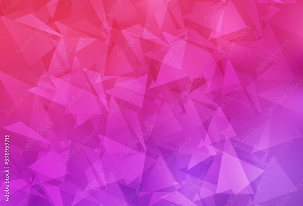 Obraz premium Light Purple, Pink vector polygon abstract background.