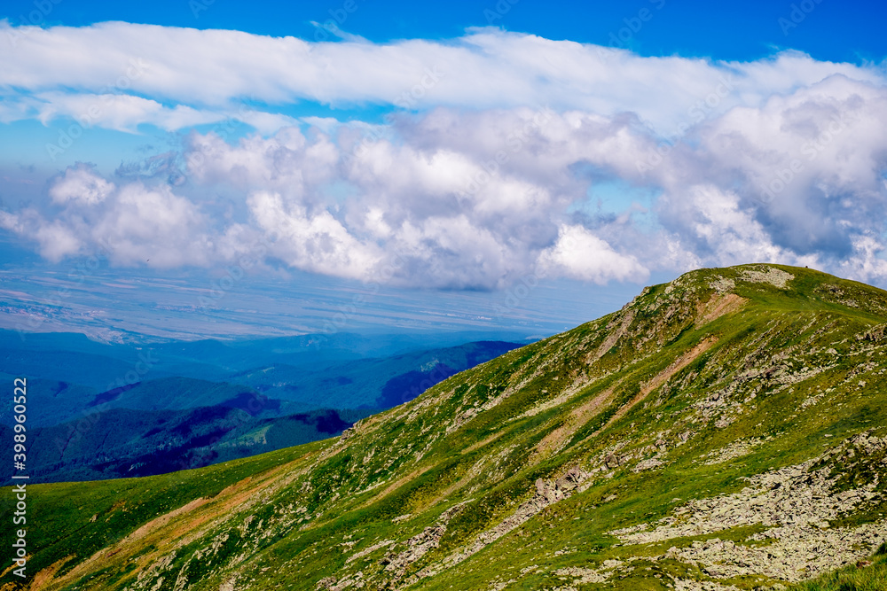 Beautiful view from Fagaras Romanian mountains, Suru peak. Beautiful view from Fagaras Romanian mountains, Suru peak.