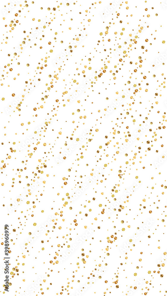 Festive trending confetti. Celebration stars. Gold