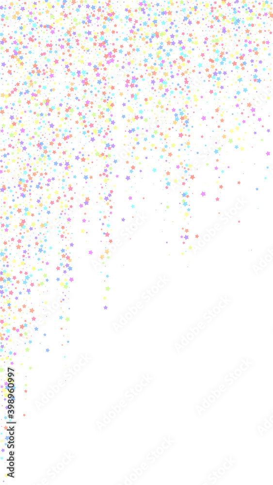 Obraz premium Festive indelible confetti. Celebration stars. Col