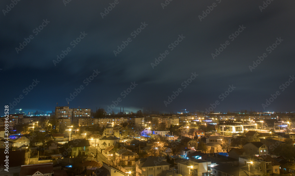 Aerial view of Galati city, Romania
