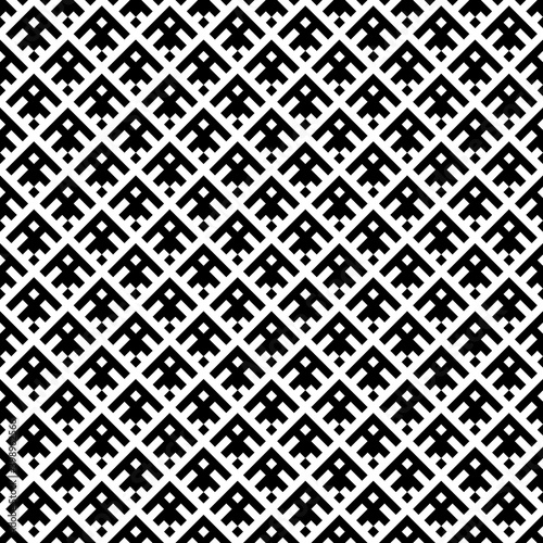Seamless pattern. Diamonds, shapes wallpaper. Rhombuses, figures ornament. Abstract backdrop. Folk motif. Checks, signs illustration. Geometric background. Digital paper, textile print, web design