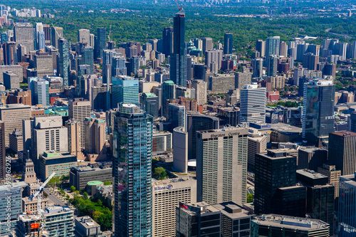 Toronto cityscape from the top of CN Tower, Toronto, Canada © oltrelautostrada