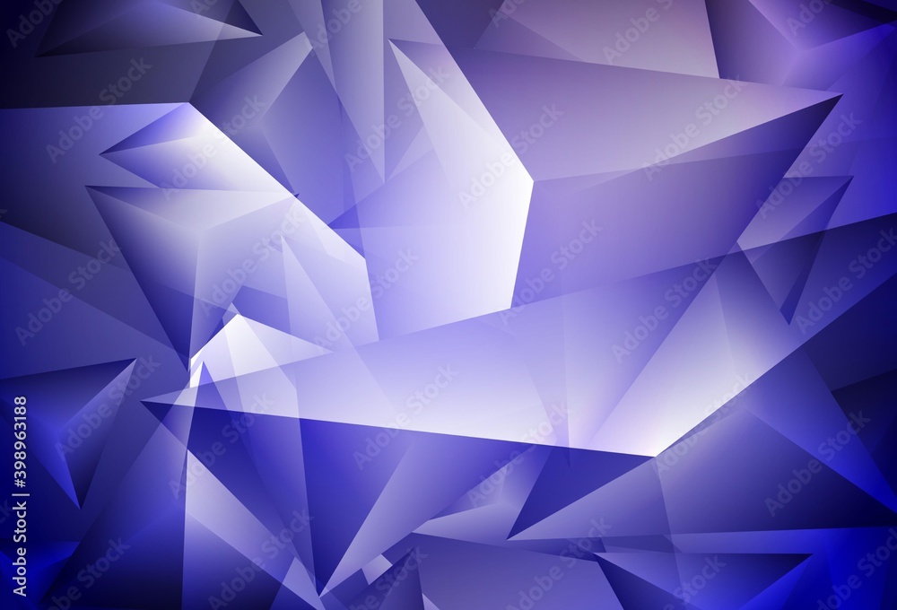 Obraz premium Dark BLUE vector pattern with polygonal style.