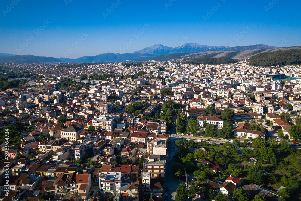 Ioannina Aerial view of city, Greece drone photo