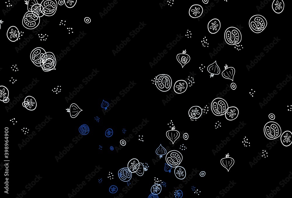 Dark Gray vector texture with delicious snacks. Dark Gray vector texture with delicious snacks.