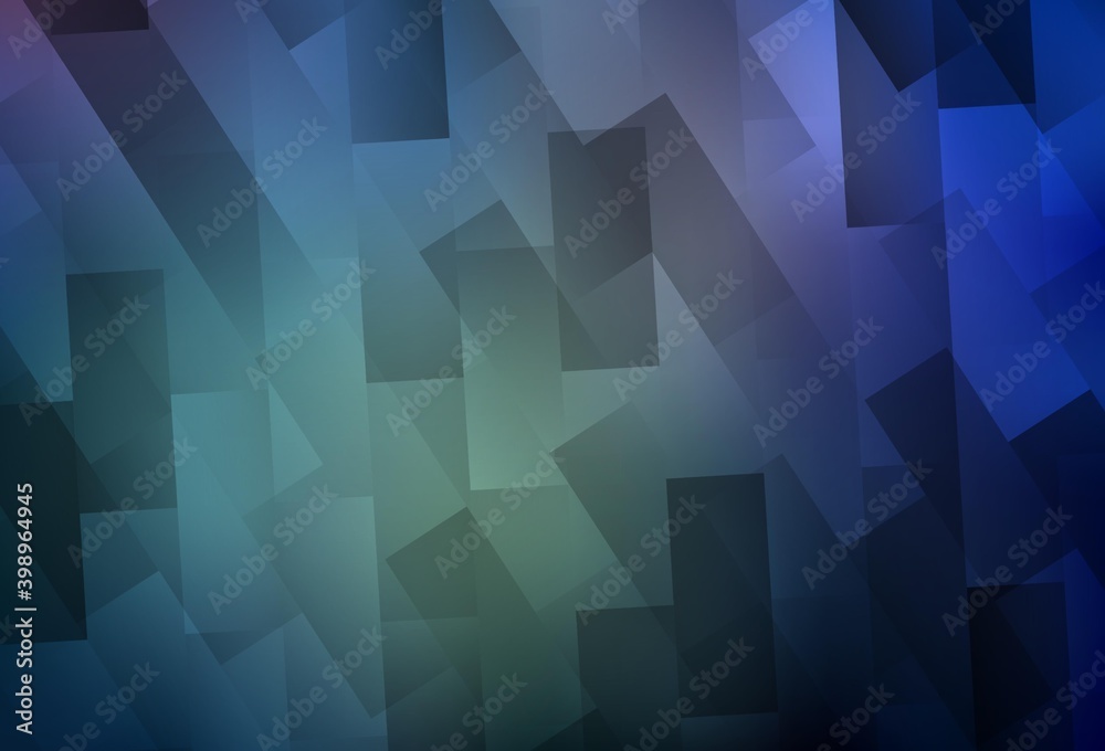 Obraz premium Light BLUE vector template with rhombus.