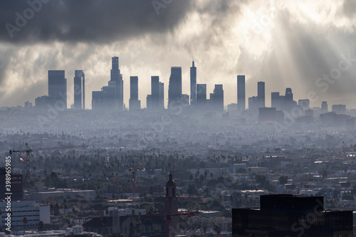Cloudy morning skyline view...