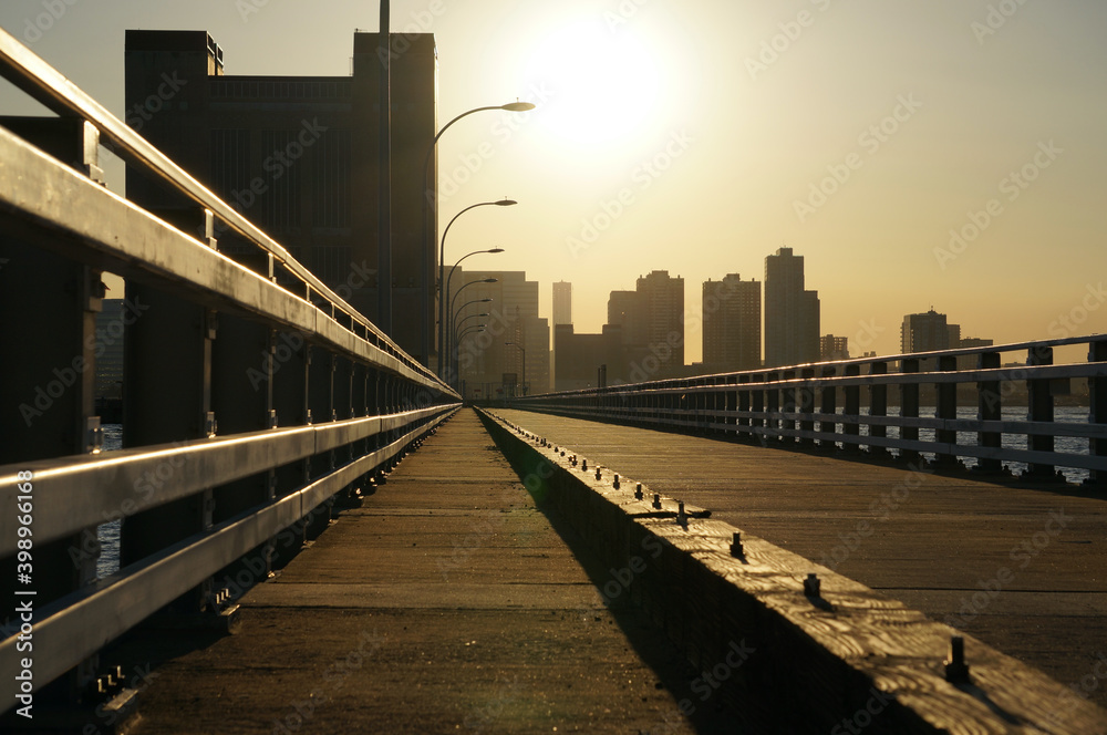bridge at sunset - Another New-York city - Sunlights - 
