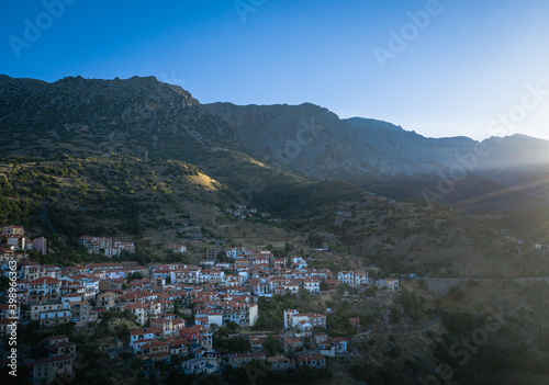 Scenic view of Arachova Village. Parnassos Mountain, Greece. © Mariana Ianovska