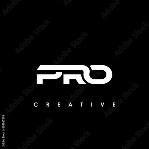PRO Letter Initial Logo Design Template Vector Illustration photo