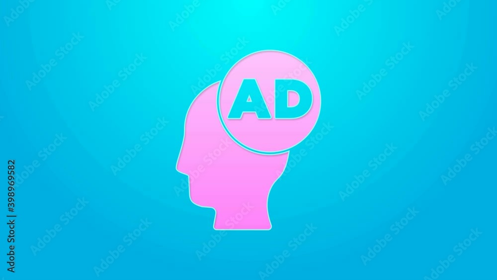 Pink line Advertising icon isolated on blue background. Concept of marketing and promotion process. Responsive ads. Social media advertising. 4K Video motion graphic animation Pink line Advertising icon isolated on blue background. Concept of marketing and promotion process. Responsive ads. Social media advertising. 4K Video motion graphic animation