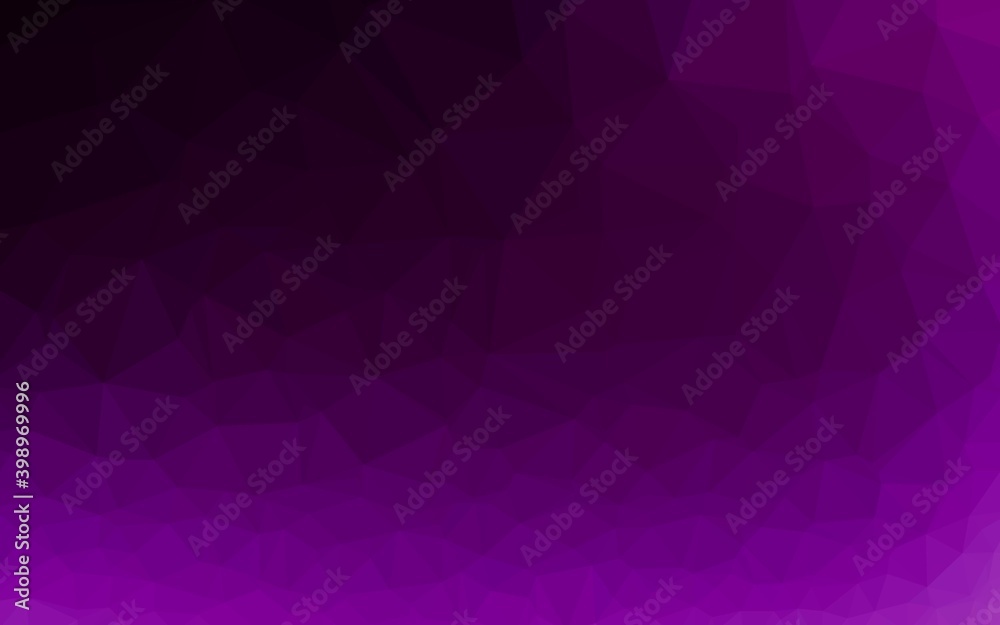 Dark Purple vector triangle mosaic cover. Dark Purple vector triangle mosaic cover.