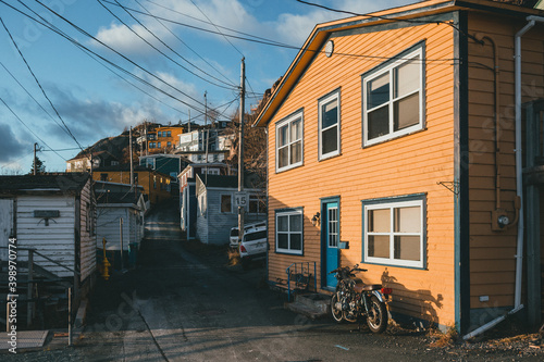 evening in the battery in st. john's, newfoundland and labrador, canada photo