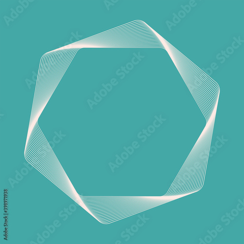Vector Guilloche elements for certificate or diploma and currency design
