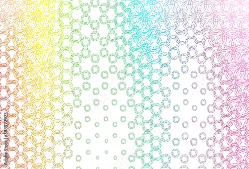 Light multicolor, rainbow vector texture with disks.