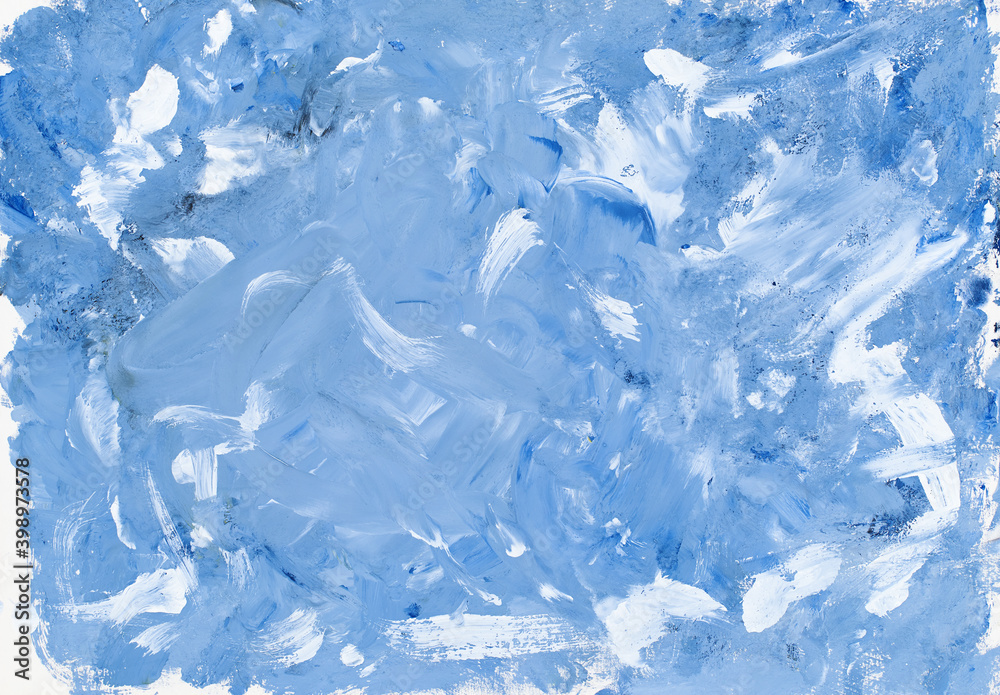 abstract background painted in blue and white gouache abstract background painted in blue and white gouache