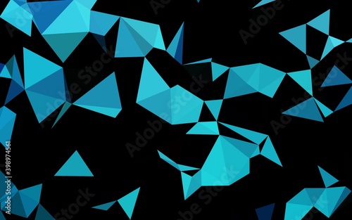 Light BLUE vector blurry triangle pattern.