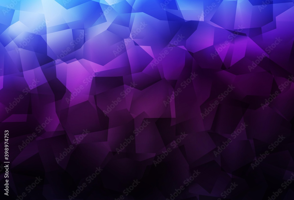 Dark Pink, Blue vector shining triangular layout. Dark Pink, Blue vector shining triangular layout.