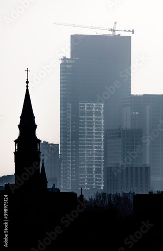 Panorama miasta, Warszawa centrum, Polska