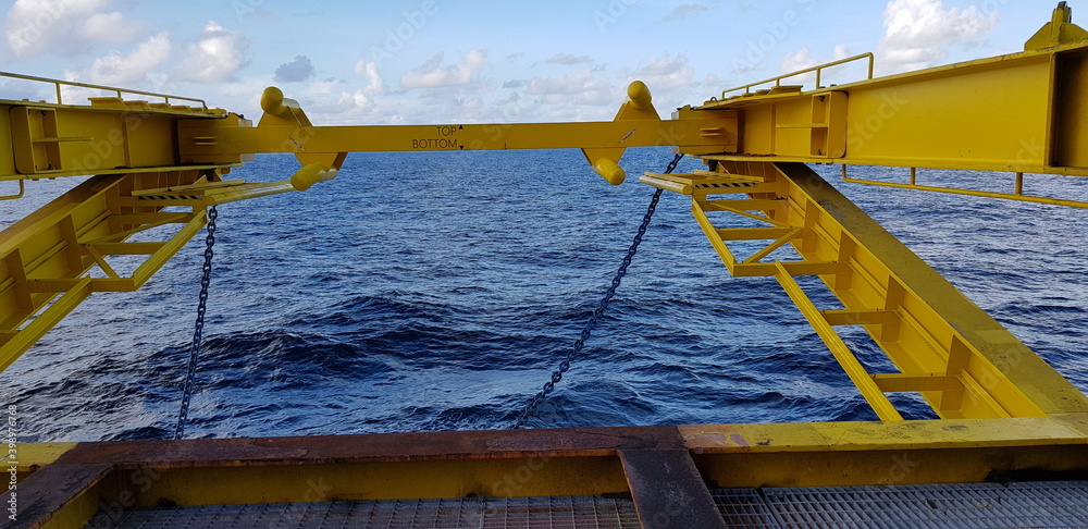 rotating frame and pipe saddle fixed on the beam to the deck rotating frame and pipe saddle fixed on the beam to the deck