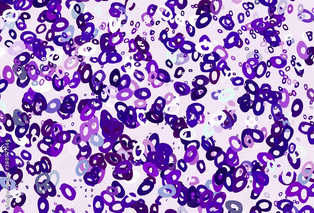 Light Purple vector background with bubbles. Light Purple vector background with bubbles.