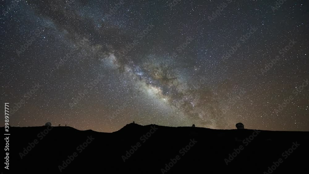 milky way and green air glow over La Palma observatory
milky way and green air glow over La Palma observatory