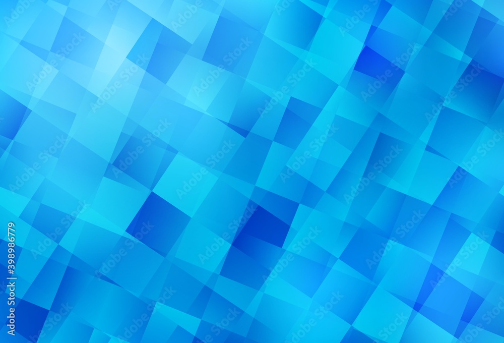 Light BLUE vector texture in rectangular style. Light BLUE vector texture in rectangular style.