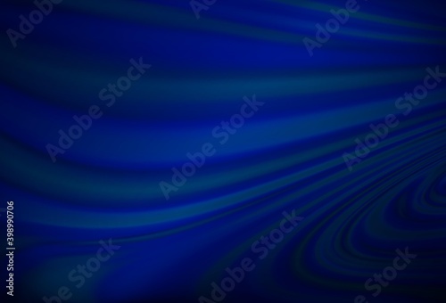 Dark BLUE vector pattern with bubble shapes.