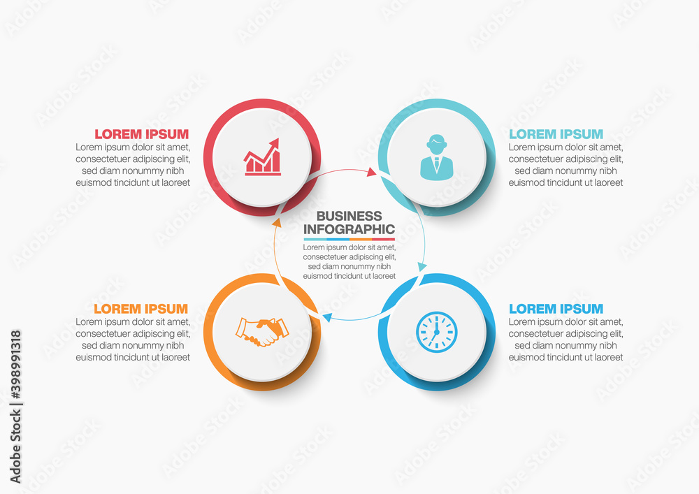 Business circle. timeline infographic icons designed for abstract background template milestone element modern diagram process technology digital marketing data presentation chart Vector Business circle. timeline infographic icons designed for abstract background template milestone element modern diagram process technology digital marketing data presentation chart Vector