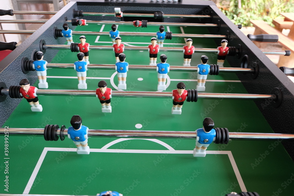 Mini Football Table Game for play, relax on vacation. Mini Football Table Game for play, relax on vacation.