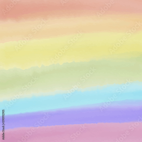 rainbow stripes background. imitation watercolor texture, digital vector. banner, wallpaper, poster. abstraction