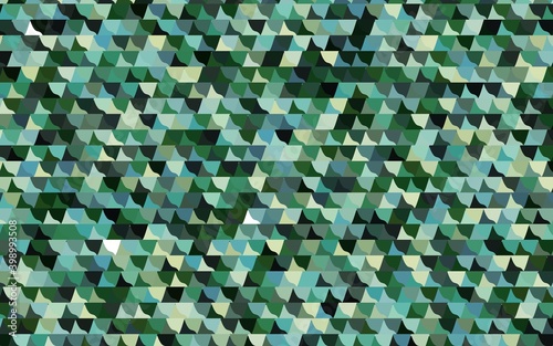 Light Blue, Green vector polygon abstract pattern. Brand-new colored illustration in blurry style with gradient. A new texture for your design.