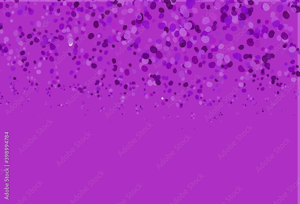 Obraz premium Light Purple vector pattern with bent ribbons.