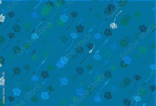 Light Blue, Green vector hand painted texture.