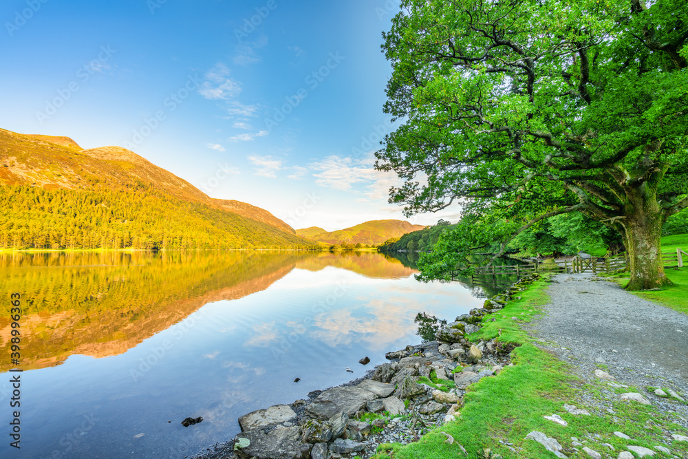 Buttermere lake in the Lake District. Cumbria. UK Buttermere lake in the Lake District. Cumbria. UK