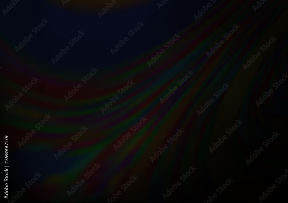 Fototapeta premium Dark Silver, Gray vector blurred shine abstract pattern.
