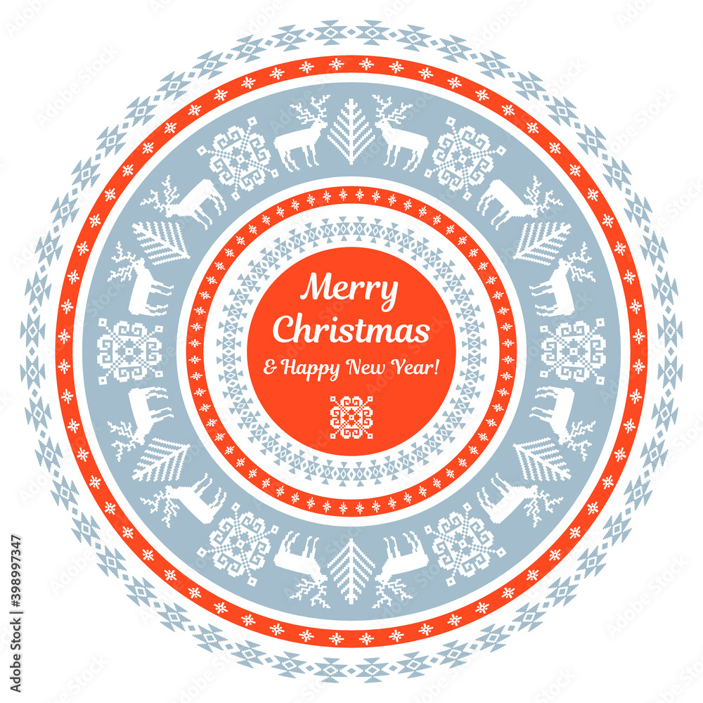 Ornamental Christmas card