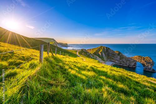 Durdle Door at sunrise - Jurasic Coast of England