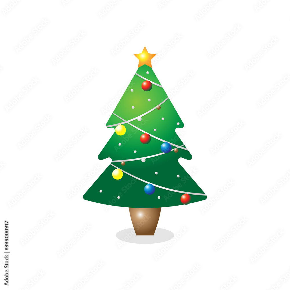 Christmas Tree Vector Illustration Christmas Tree Vector Illustration