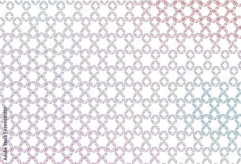 Light blue, red vector template with circles.