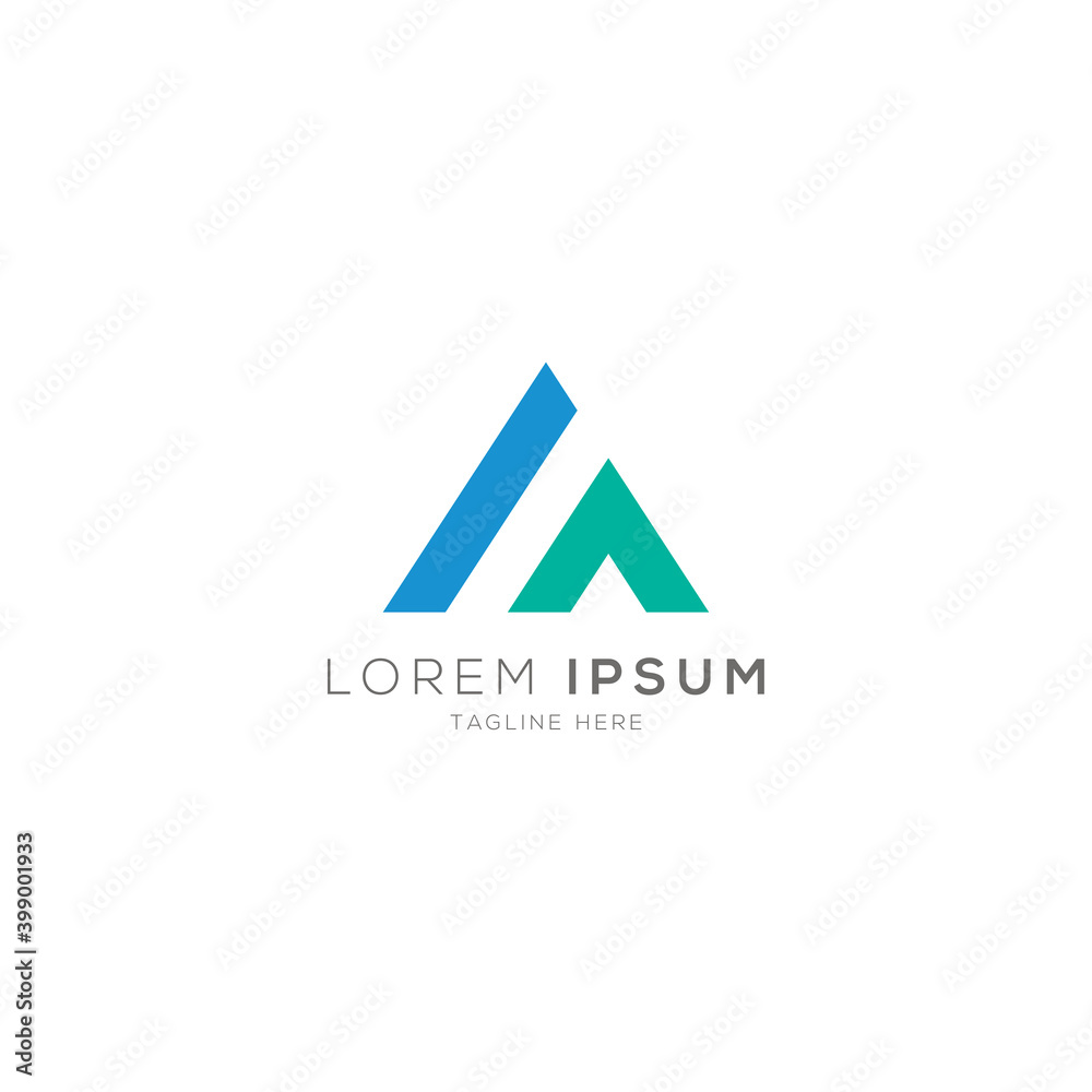 Minimalist A latter logo design template Minimalist A latter logo design template