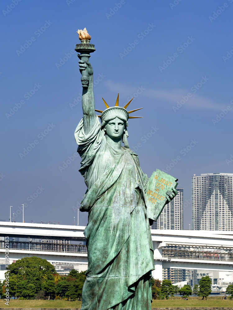 Obraz premium 東京都 お台場の自由の女神像 