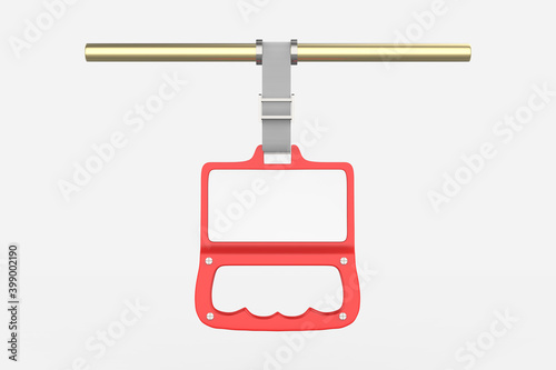 Plastic Bus Grab Handle Mock up template. 3d illustration.