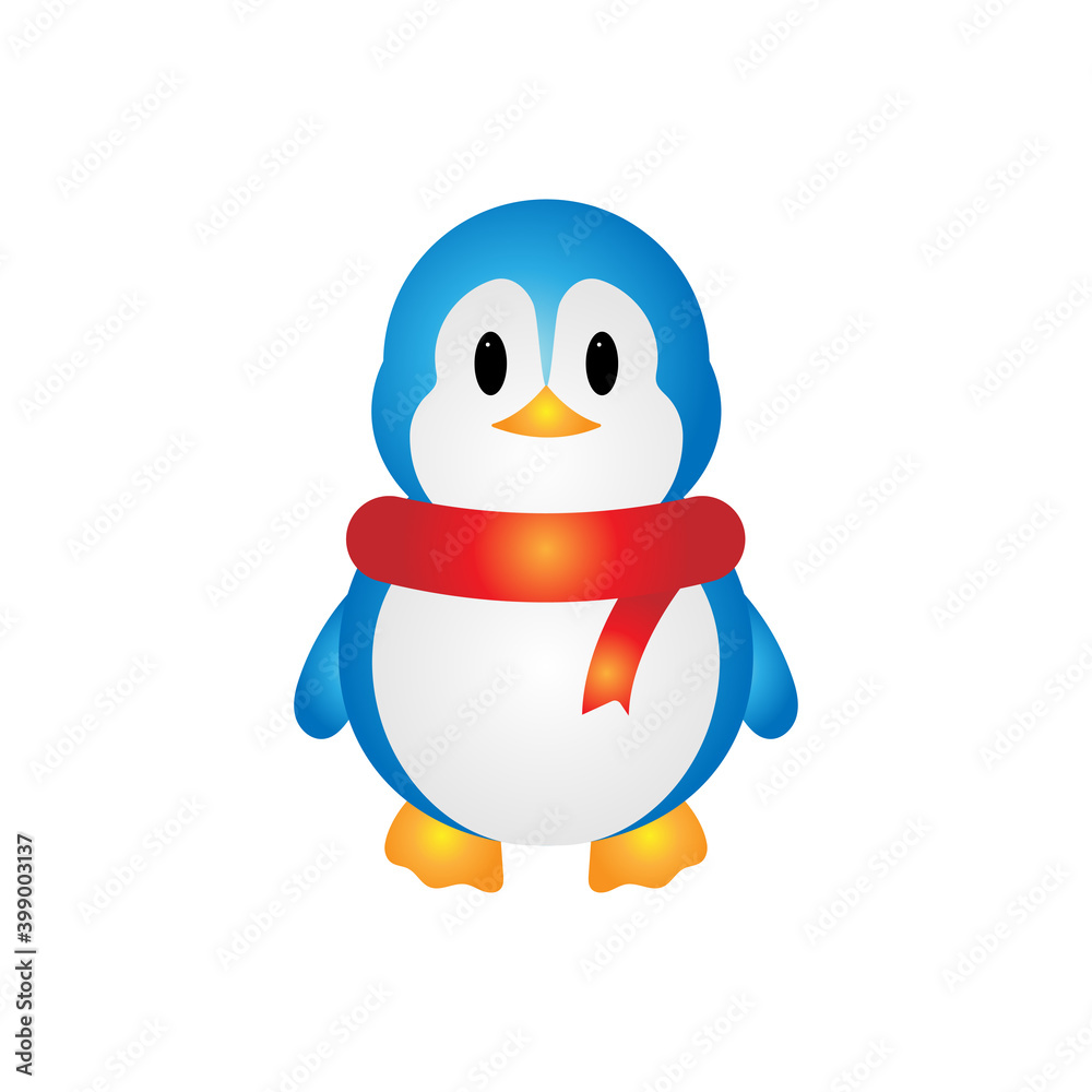 Obraz premium Cute Penguin Vector Illustration